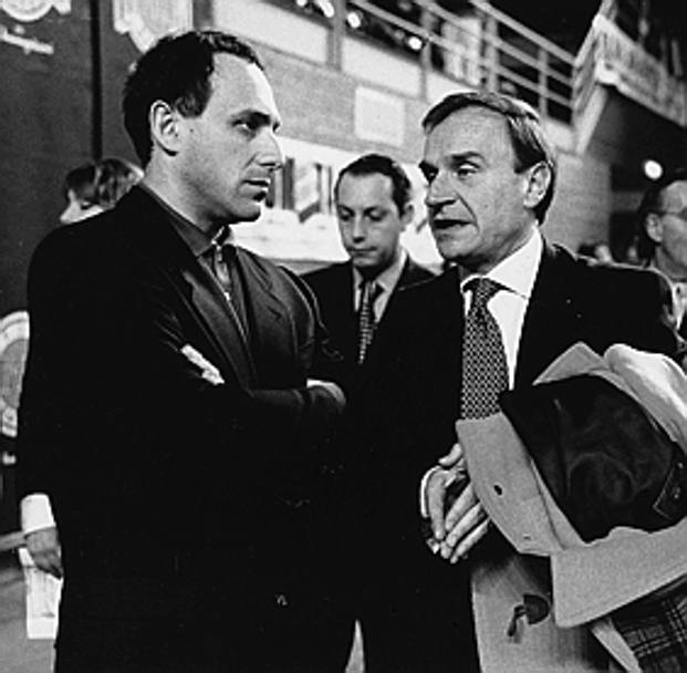 Ettore Messina nel 1997 durante la presidenza Petrucci